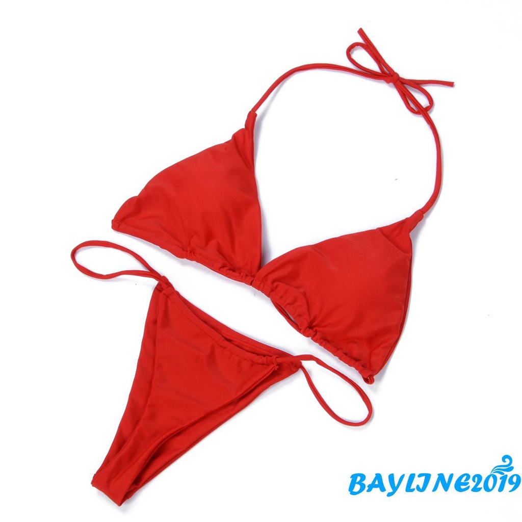 Set Đồ Tắm Trơn Màu Quyến Rũ Dành Cho Nữ