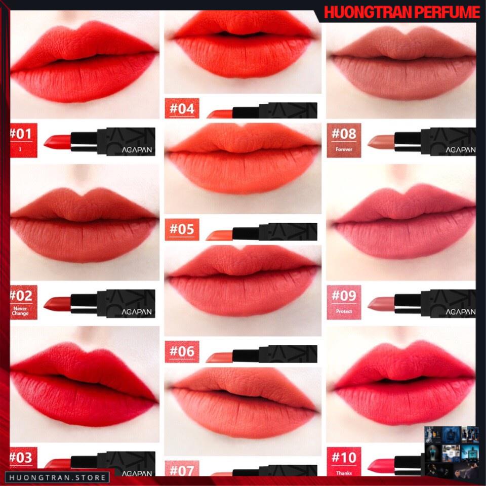Son Thỏi Lì Agapan Pit A Pat Matte Lipstick 3,5g MS 01-10
