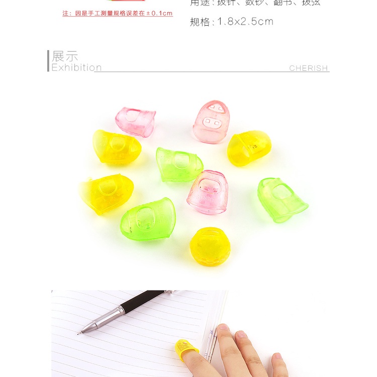 Set 10 vỏ bọc ngón tay bằng silicon chống trượt chống mài mòn bảo vệ khi chơi đàn guitar