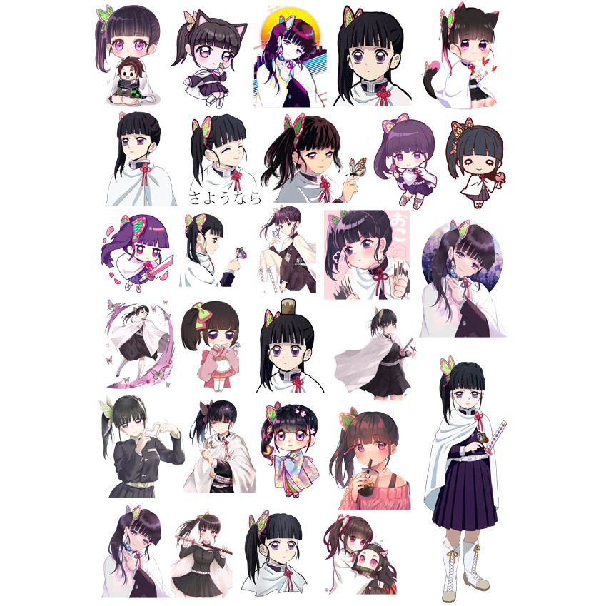 sticker hình dán Kanao Tsuyuri kimetsu no yaiba