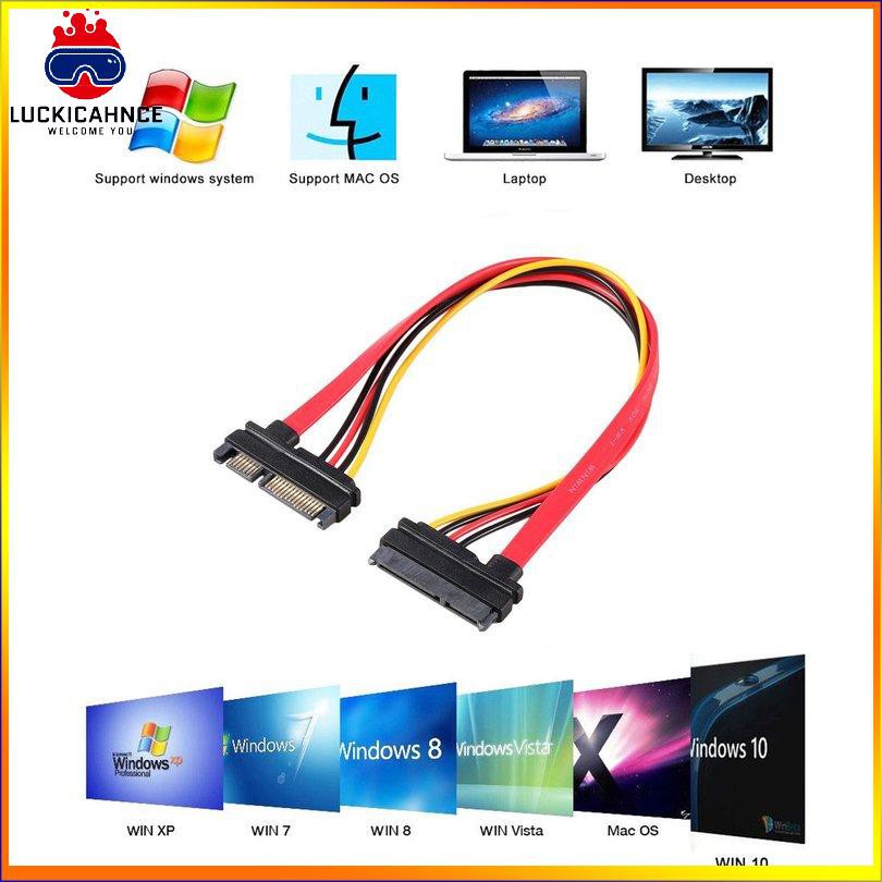Dây Cáp Mở Rộng 30cm 15 + 7 Pin Sata Hdd Male Sang Female | BigBuy360 - bigbuy360.vn