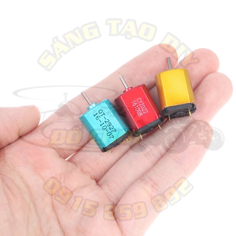 Động cơ mini tốc độ cực cao. DIY chế tạo ô tô đồ chơi RC DC 1.5V - 3.7V