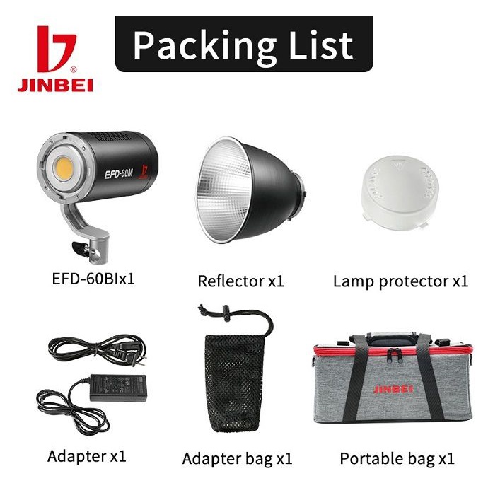 Đèn led quay phim Jinbei EFD-60M