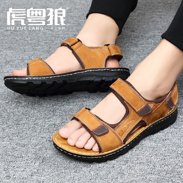 Dép nam hàng quảng châu sandal xả lỗ 250 còn 130k