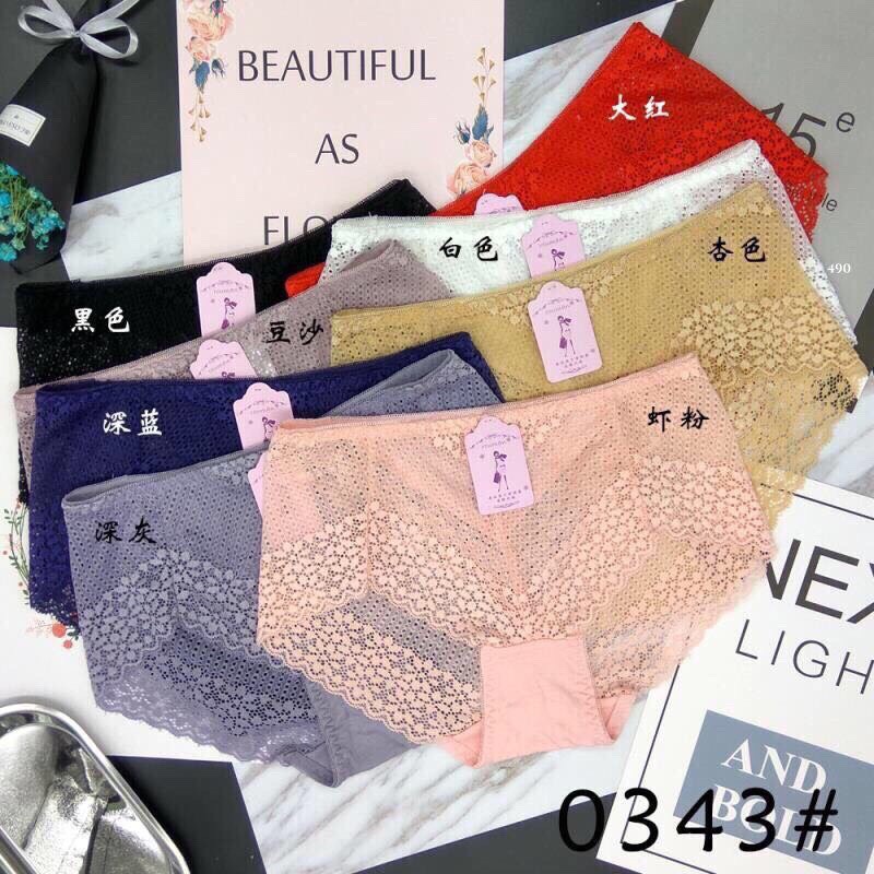 Quần Lót Nữ - 5 Quần Ren Họa Tiết Nhỏ Nhỏ Xinnh Xinh - Mã 0343 | BigBuy360 - bigbuy360.vn