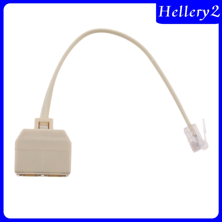 Bộ Chia Rj11 1 Male Sang 2 Female 6p4c Beige