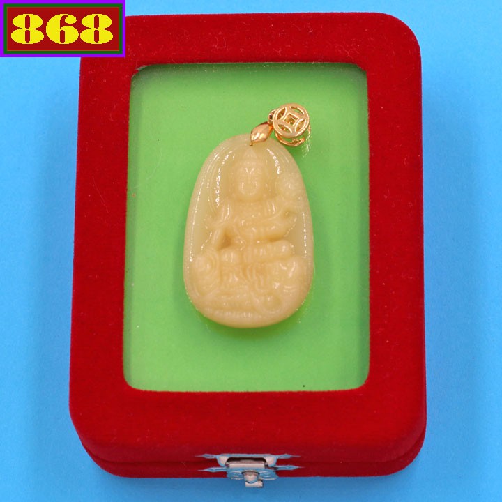 Mặt Phật Bồ tát Phổ hiền vàng 3.6 cm MNTVB2 - Bổ trợ cho người tuổi Thìn, Tỵ