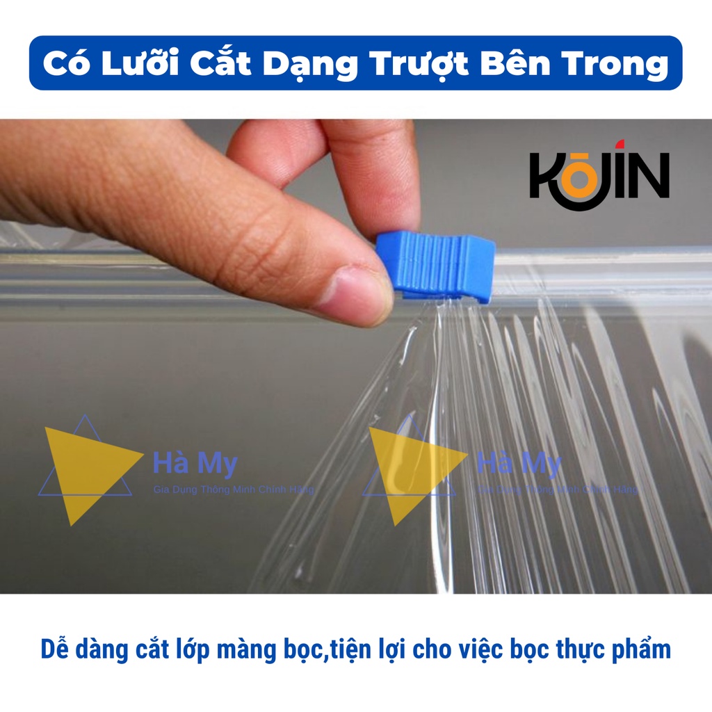 Màng Bọc Thực Phẩm KOJIN Chính Hãng,Bảo Quản Thực Phẩm Tươi Lâu Hơn,Màng Bọc Thức Ăn Co Dãn Có Dao Cẳt Tiện Lợi