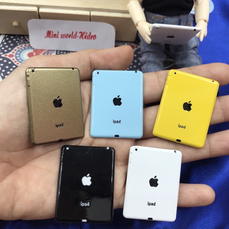 iPad mini tí hon mô hình dùng trang trí nhà búp bê tỉ lệ 1/6, 1/8