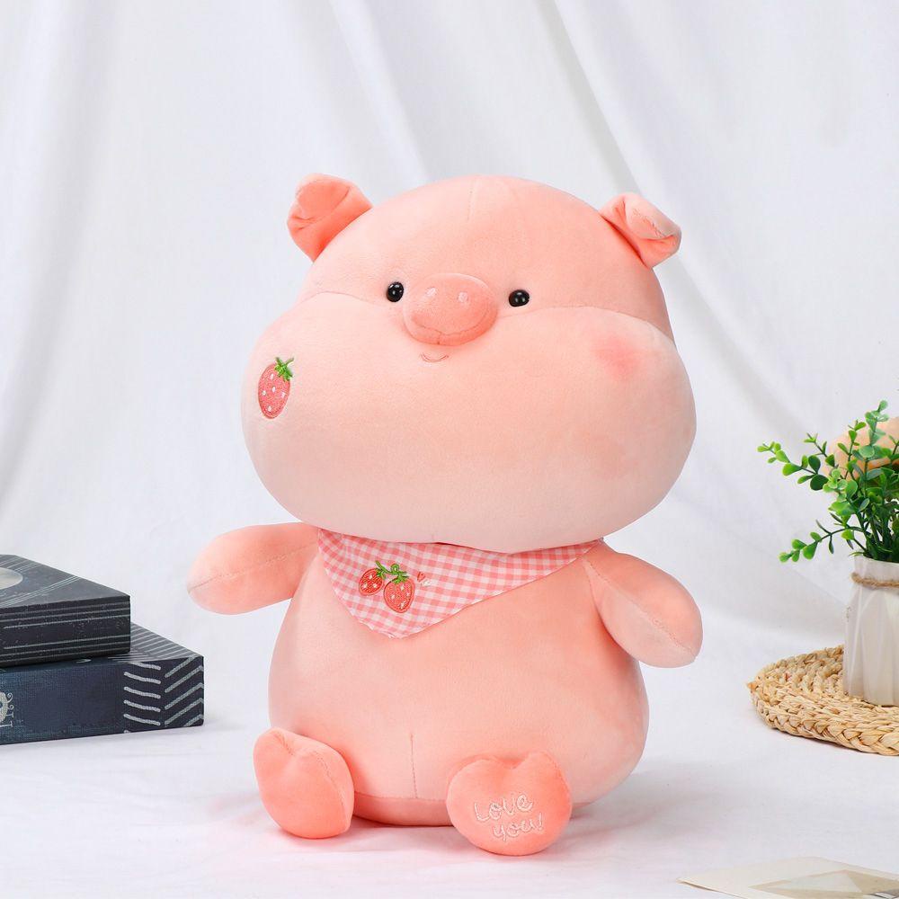 Thú Nhồi Bông Hình Chú Heo Màu Cầu Vồng Mềm Mại Đáng Yêu