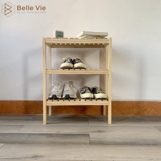Kệ Để Giày 3 Tầng x 50cm Kệ Gỗ Decor Phong Cách Hàn Quốc Hiện Đại KT 50Cm x 26Cm x 63Cm