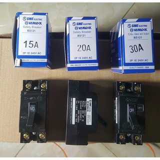 CẦU DAO TỰ ĐỘNG - APTOMAT TỰ ĐỘNG 15A, 20A,  30A SINO VANLOCK CHÍNH HẢNG