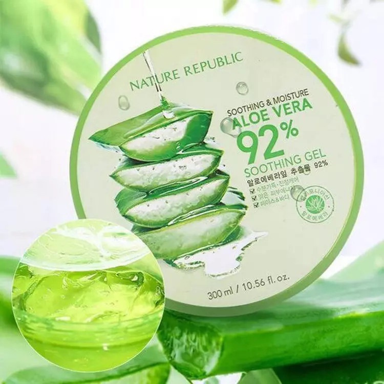 Gel lô hội dưỡng ẩm đa năng NATURE REPUBLIC Soothing & Moisture Aloe Vera 92% Soothing Gel 300ml