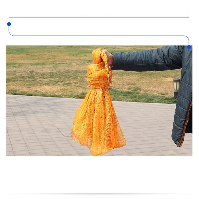 Chài Bắt Cá Cao Cấp Thái Lan Mắt Mau Chân Xích LU04 Chuyên Đánh Bắt Thủy Sản, Chì Đúc - Sanami Fishing
