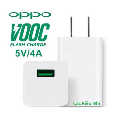 [Mã ELFLASH5 giảm 20K đơn 50K] Củ Sạc Oppo VOOC 5V- 4A Cho F9, F11, Reno R17