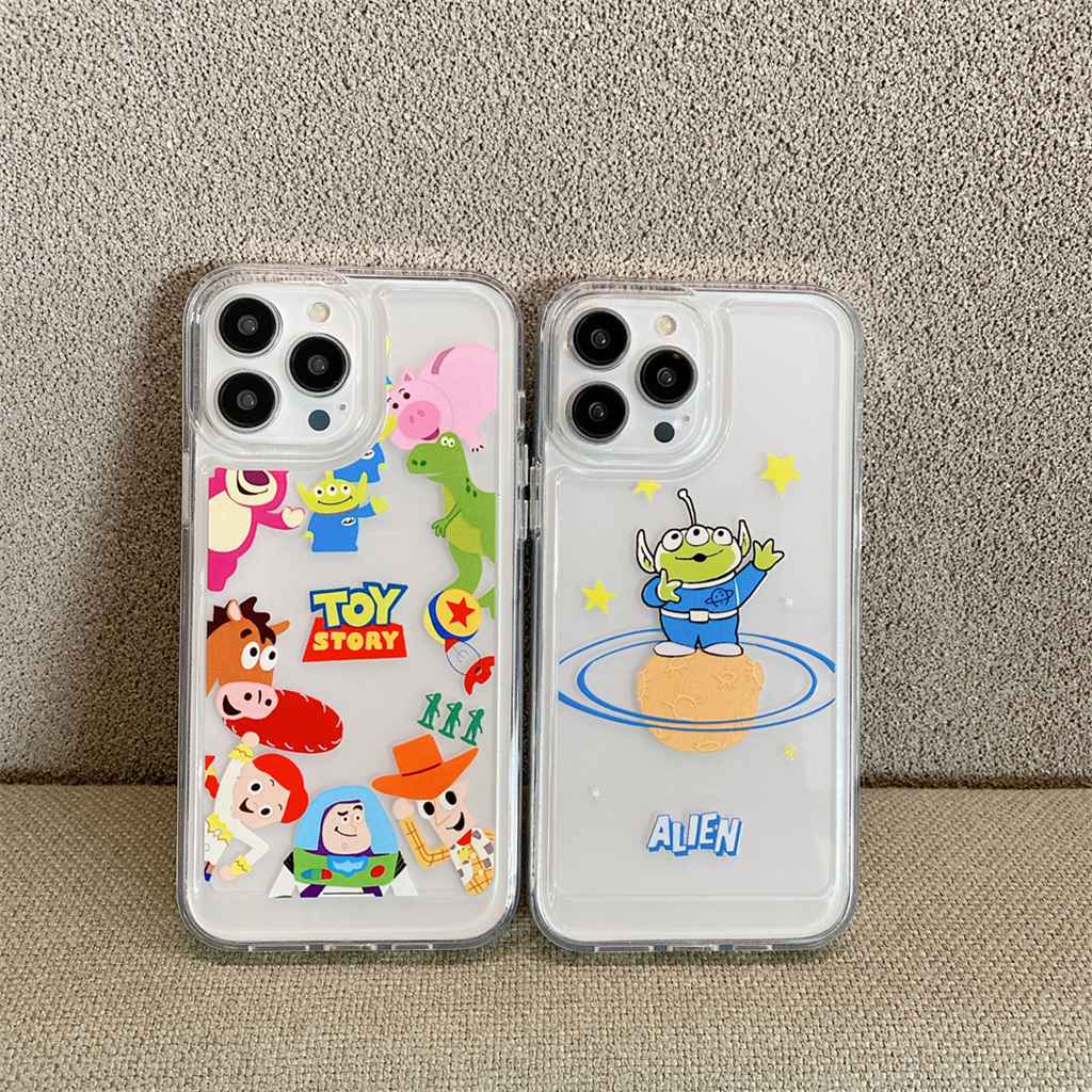 Ốp Điện Thoại TPU Mềm Trong Suốt Chống Trầy Xước Chống Rơi Họa Tiết Toy Story Cho iPhone 11 13 12 Pro XS X XR XSMAX