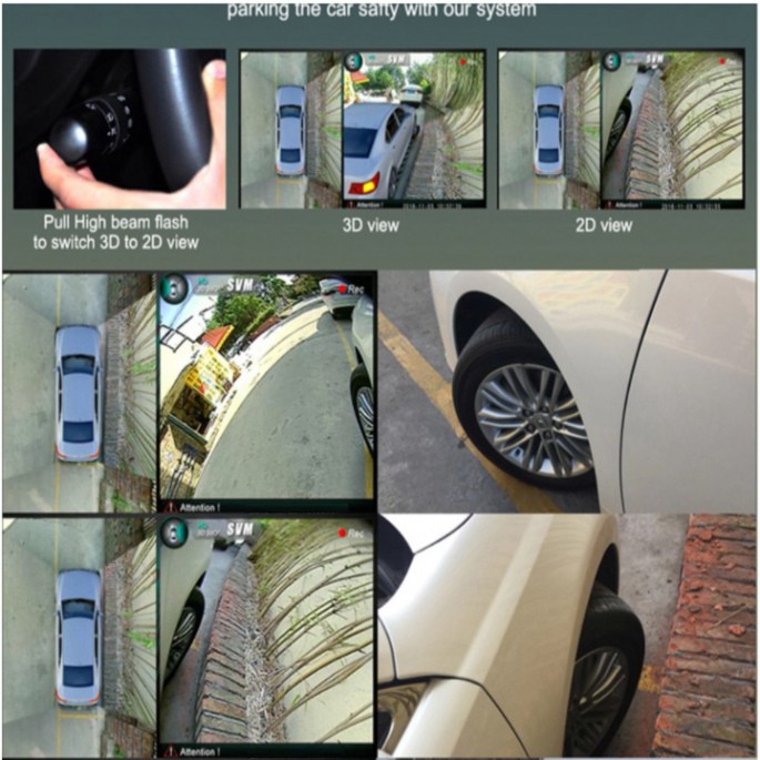 Bộ 4 mắt camera hành trình 360 độ, lắp cho màn hình trên ô tô. Bản 3D cao cấp chuẩn AHD 1080P - Hàng Bảo Hành 12 Tháng | BigBuy360 - bigbuy360.vn