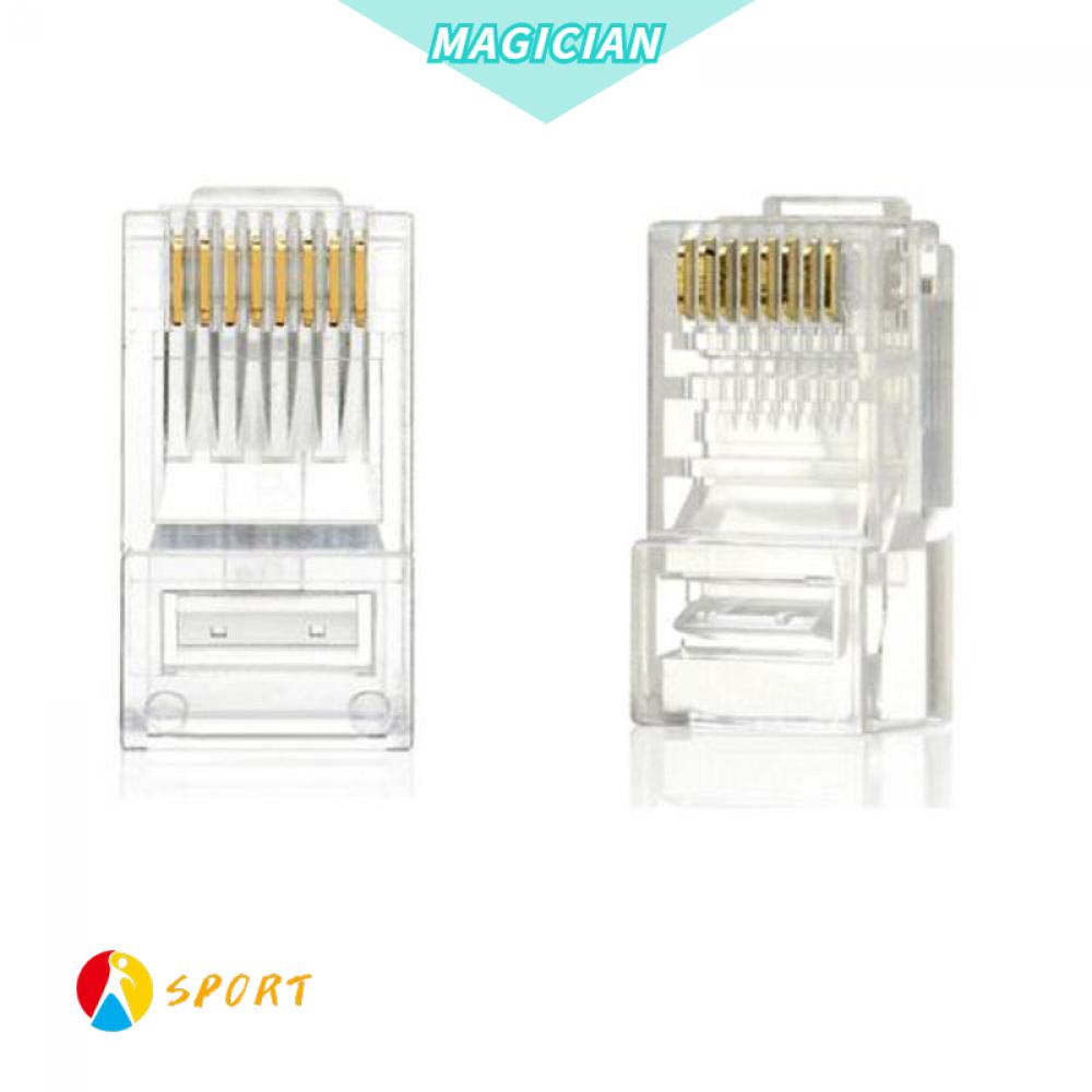 Set 25 Đầu Nối Dây Cáp Mạng Rj45 Cat 6 Mới