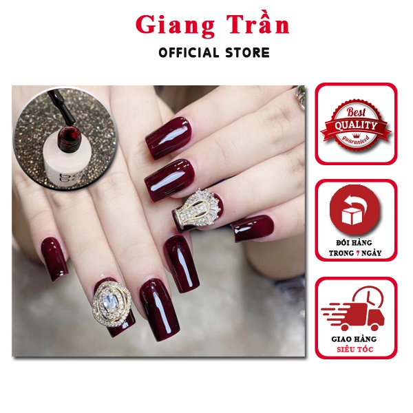 Thạch đỏ bóng kính - siêu bóng siêu quyến rũ với tone đỏ làm nail vạn người mê