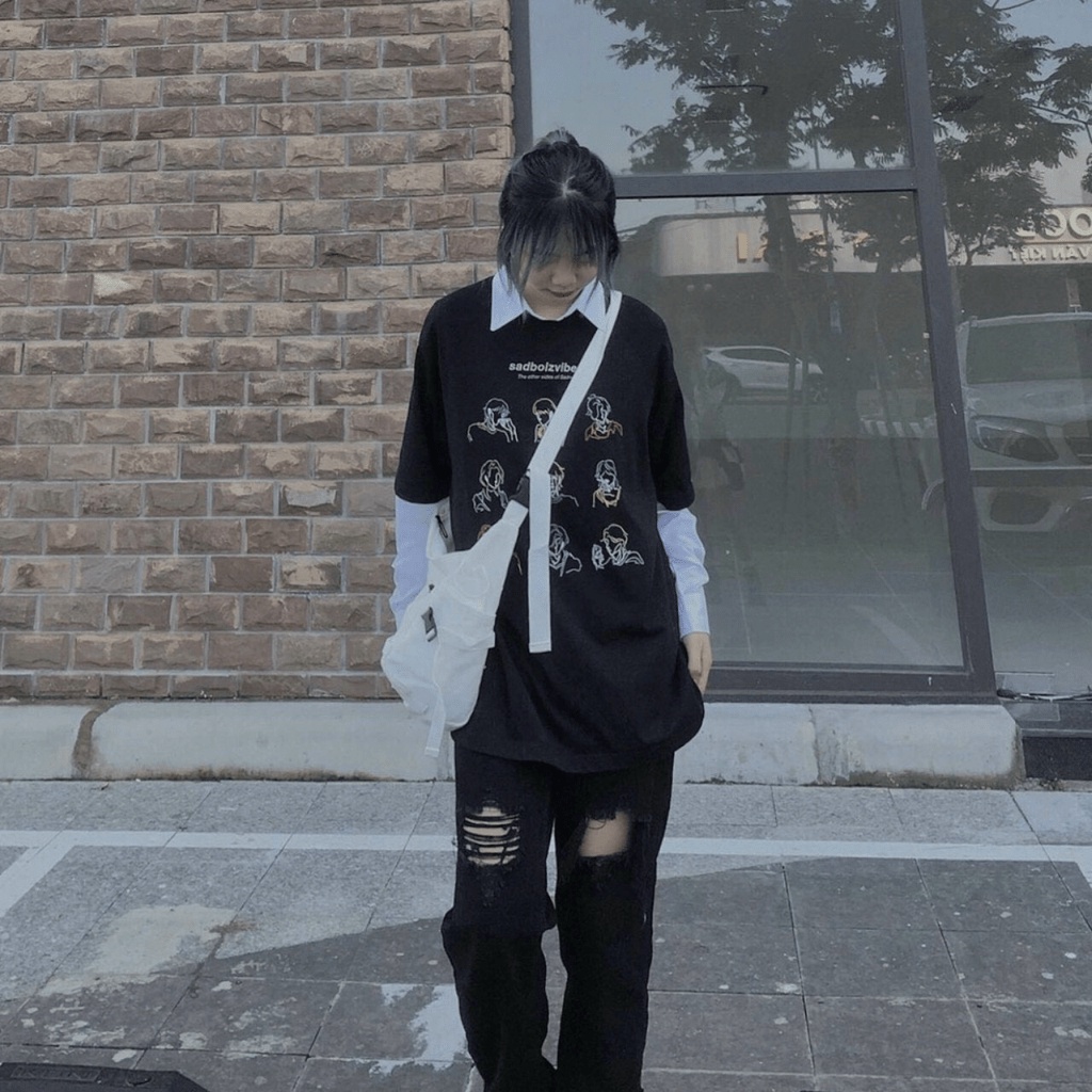 Áo thun nam nữ tay lỡ form rộng unisex hàn quốc hot hit cho các bạn trẻ THỜI TRANG KOKO MI