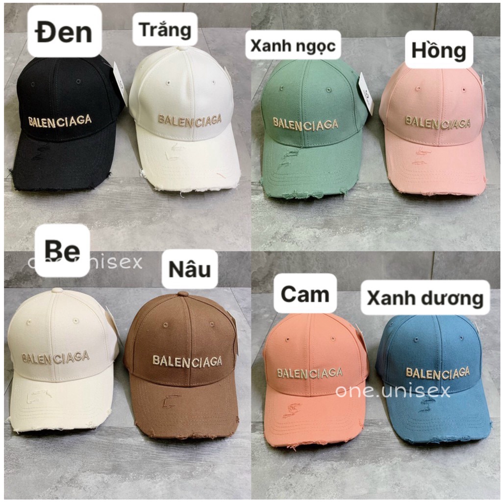 Mũ lưỡi chai nam nữ thêu chữ nhí balen bazic