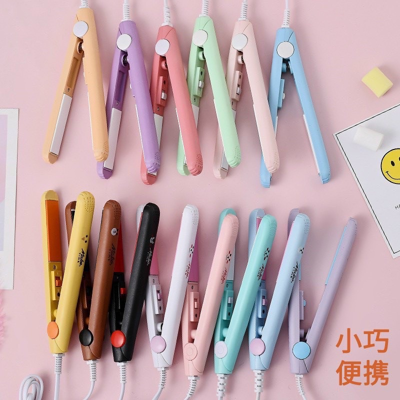 Máy duỗi ép mini tạo kiểu tóc kèm hộp nhựa tiện lợi