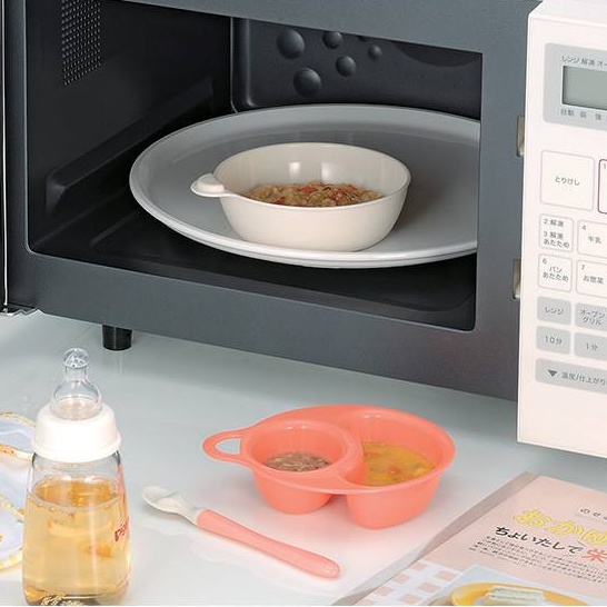 [Inomata] Bát chia ngăn 2 lớp nội địa Nhật cho bé ăn dặm từ 6 tháng tuổi