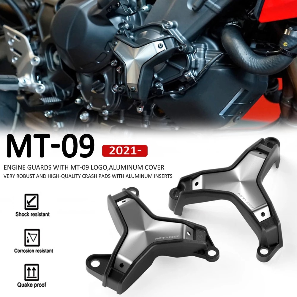 ❀⋮ Mới Phù Hợp Với Yamaha MT-09 MT09 2021 Vỏ Bảo Vệ Chống Rơi Động Cơ Sửa Đổi Xe Máy