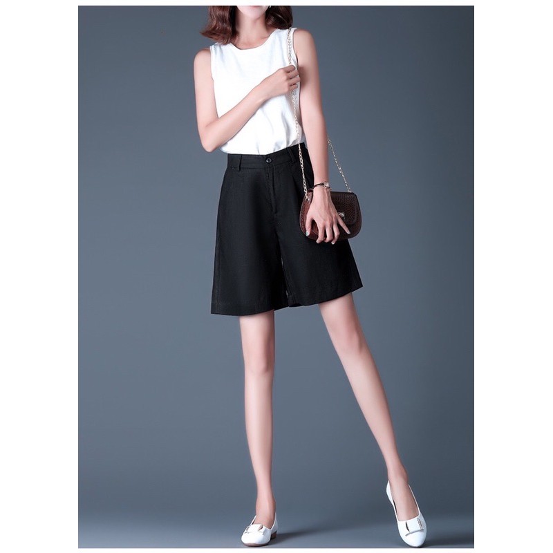 Quần lửng ngố ống rộng hottrend