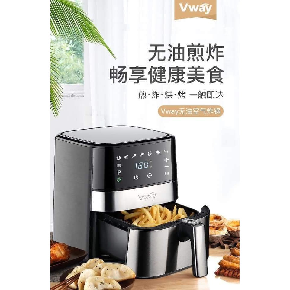 [HÀNG CHÍNH HÃNG] Nồi chiên không dầu 3.5L Vway V0081 chống dính công suất 1500W bảo hành 12 tháng