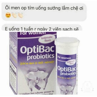 Men vi sinh Optibac tím cho chị em phụ nữ