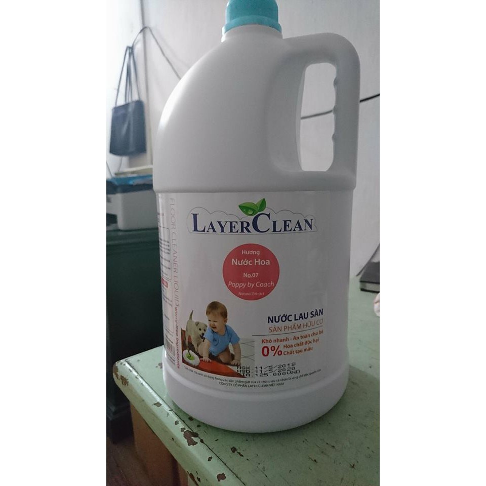 Nước lau sàn hữu cơ Layer Clean 5L