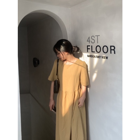 Váy babydoll dáng dài basic Siim Dress