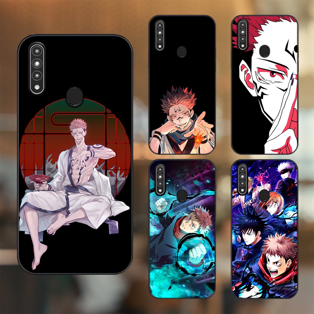 Ốp lưng Oppo A31, A8 viền đen in hình Yuji Jujutsu Kaisen