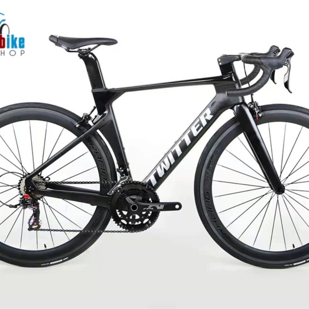 Xe đạp thể thao tay cong Twitter R5 Shimano Claris R2000 2022 Xám Đen