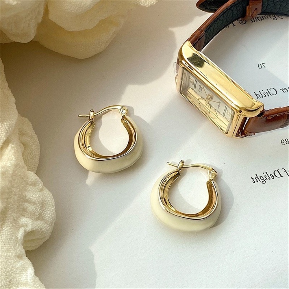 Bông Tai Mạ Bạc 925 Hình Tròn Đính Đá Thời Trang Cho Nữ