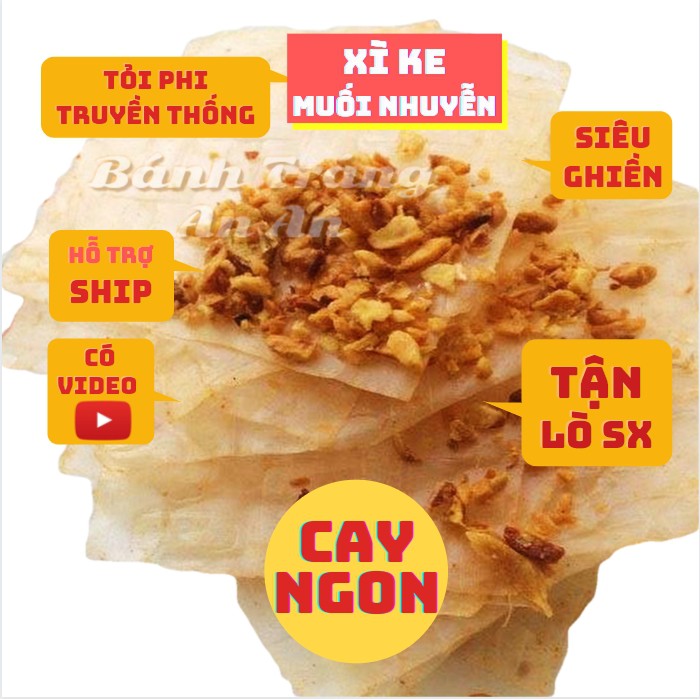 Bánh Tráng Muối Nhuyễn Xì Ke Tỏi Dẻo𝟐𝟎 𝐁𝐈̣𝐂𝐇  Tặng 02 Mini  Bánh Tráng Trộn Tây Ninh Phơi Sương Muối Tỏi, Cay, Thơm