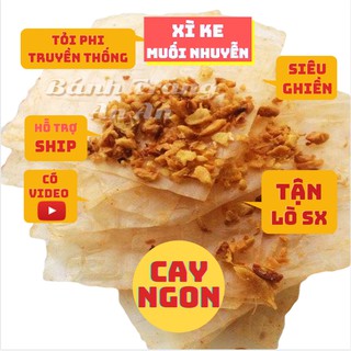 Bánh Tráng Muối Nhuyễn Xì Ke Phơi Sương Muối Tỏi - Bịch 500gr (nửa kg) - ANANFOOS