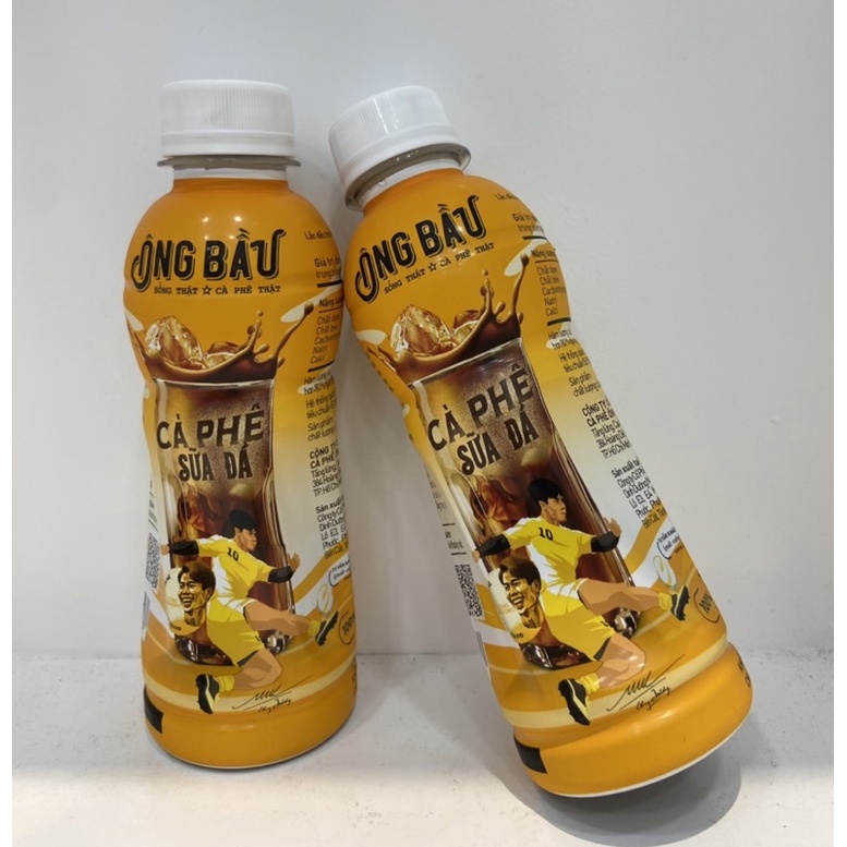 1 Lốc Cà Phê Sữa Đá Ông Bầu /6 Chai *180ml