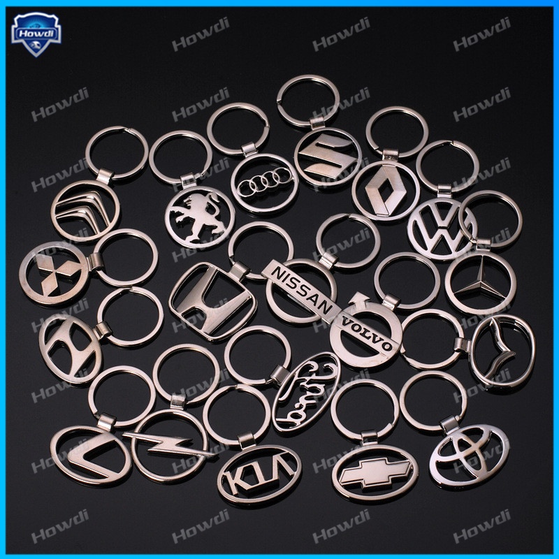 Móc Khóa Bằng Thép Không Gỉ Hình Logo Xe Hơi Đơn Giản Sang Trọng