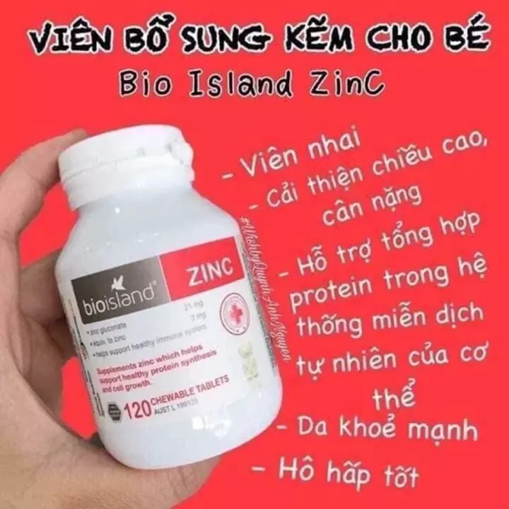 Kẽm Zinc Bio Island 120v Úc - nhimkidsstore