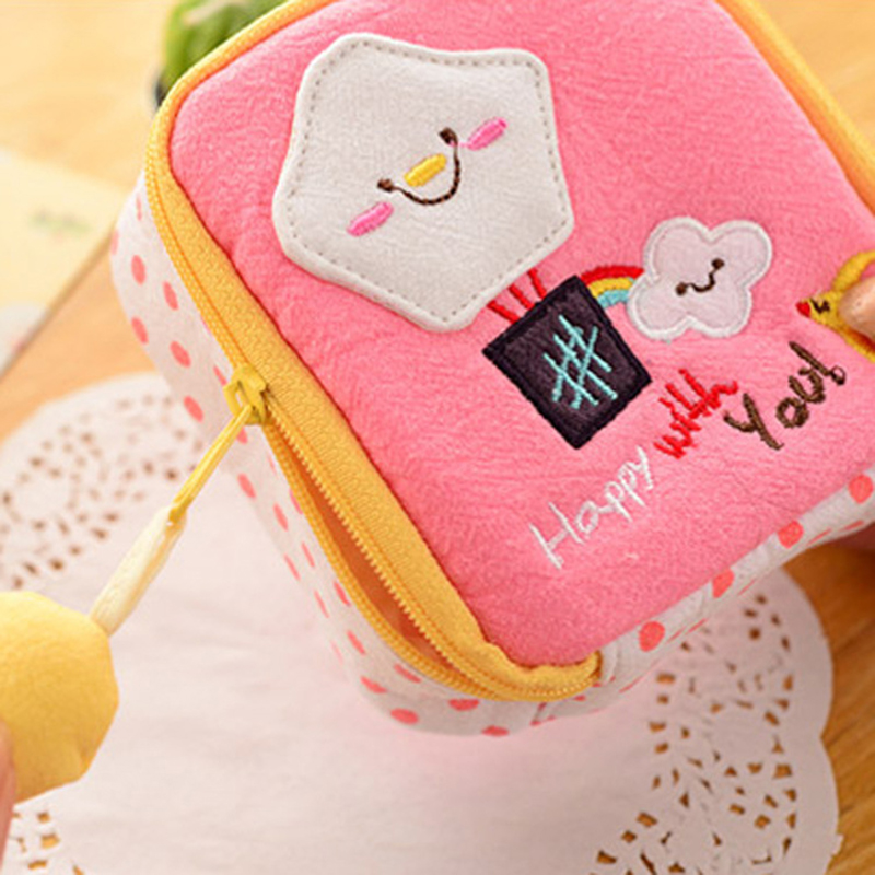 Túi Đựng Băng Vệ Sinh Đa Năng Tiện Dụng In Họa Tiết Hoạt Hình Xinh Xắn