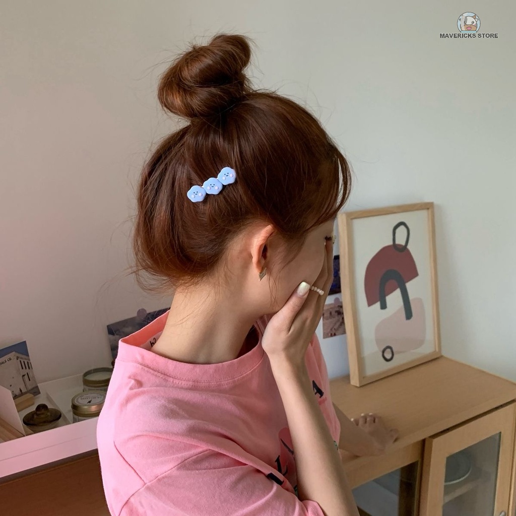 Dễ Thương Kẹp Tóc Hình Đám Mây Và Ngôi Sao Hoạt Hình Phong Cách Nhật Bản Cho Nữ