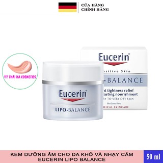 Kem dưỡng ẩm cho da khô và nhạy cảm Eucerin Lipo Balance 50ml