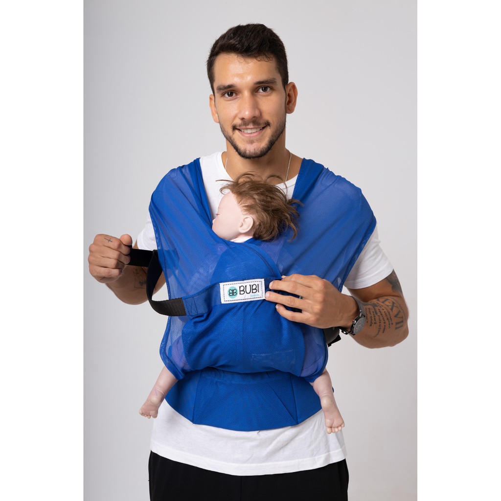 Địu vải BUBI Gen 3 - Lưới - Xanh bích - G3LU-XB-M-1220