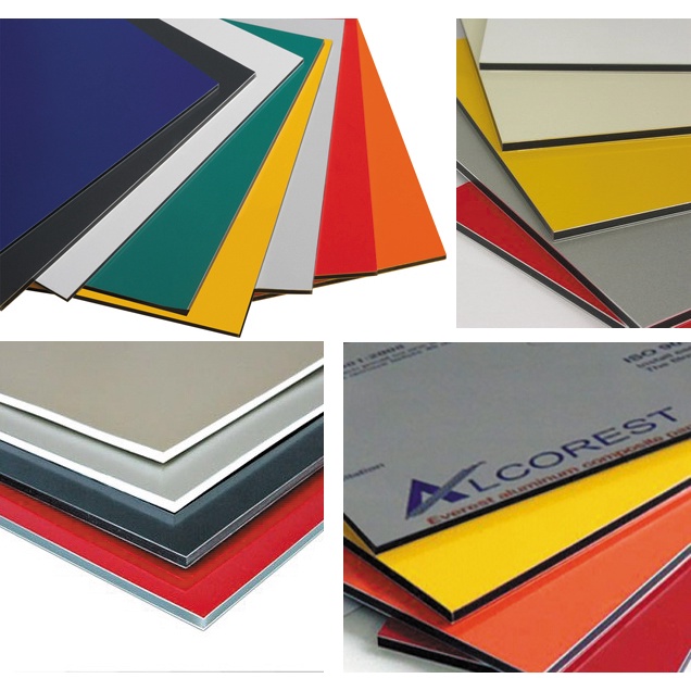 Thanh lý tấm alu alcorest loại xịn 3mm kích thước 40x50cm nhiều màu lựa chọn dùng làm mô hình, trang trí, quà tặng