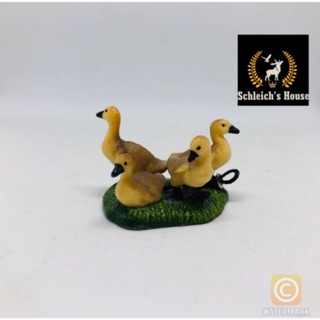 Mô hình động vật Schleich chính hãng Đàn vịt ngỗng xám con 13680 - Schleich House