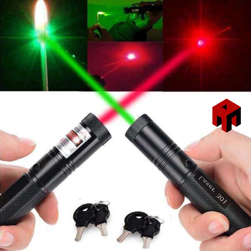 [ĐANG SALE]💥ĐÈN PIN LAZER SIÊU CHẤT 303 TIA XANH - TẶNG KÈM PIN & CỦ SẠC.