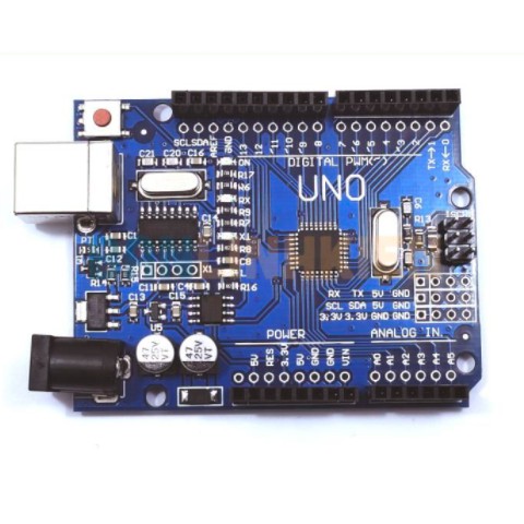 Kít arduino, Kit Arduino UNO R3 CH340G, (Tặng Cáp USB A-B kết nối với máy tính)