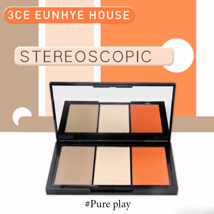 Bảng Phấn Má Hồng 3 Ô 3CE Eunhye House Makeup Combination Repair Tray | BigBuy360 - bigbuy360.vn